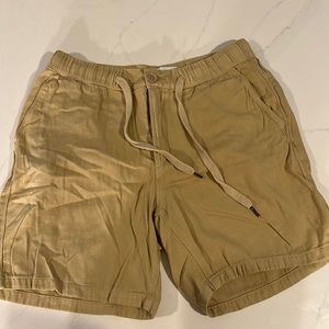 TOPMAN mens drawstring khaki shorts